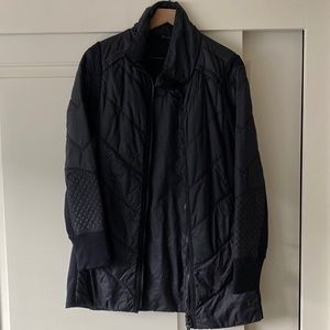 Black Athleta thin insulated jacket. Size M
